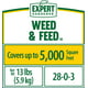 Expert Gardener Weed and Feed Fertilizer 28-0-3, 13.2 lb. Covers up to ...