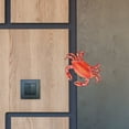thumbnail image 7 of Eease Red Metal Crab Wall Art Hanging Sculpture Nautical Outdoor Decor, 7 of 7
