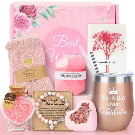 Ayieyill Birthday Gifts for Women, Birthday Gifts for Mom, Valentines Basket Valentines Day Gifts, Pink