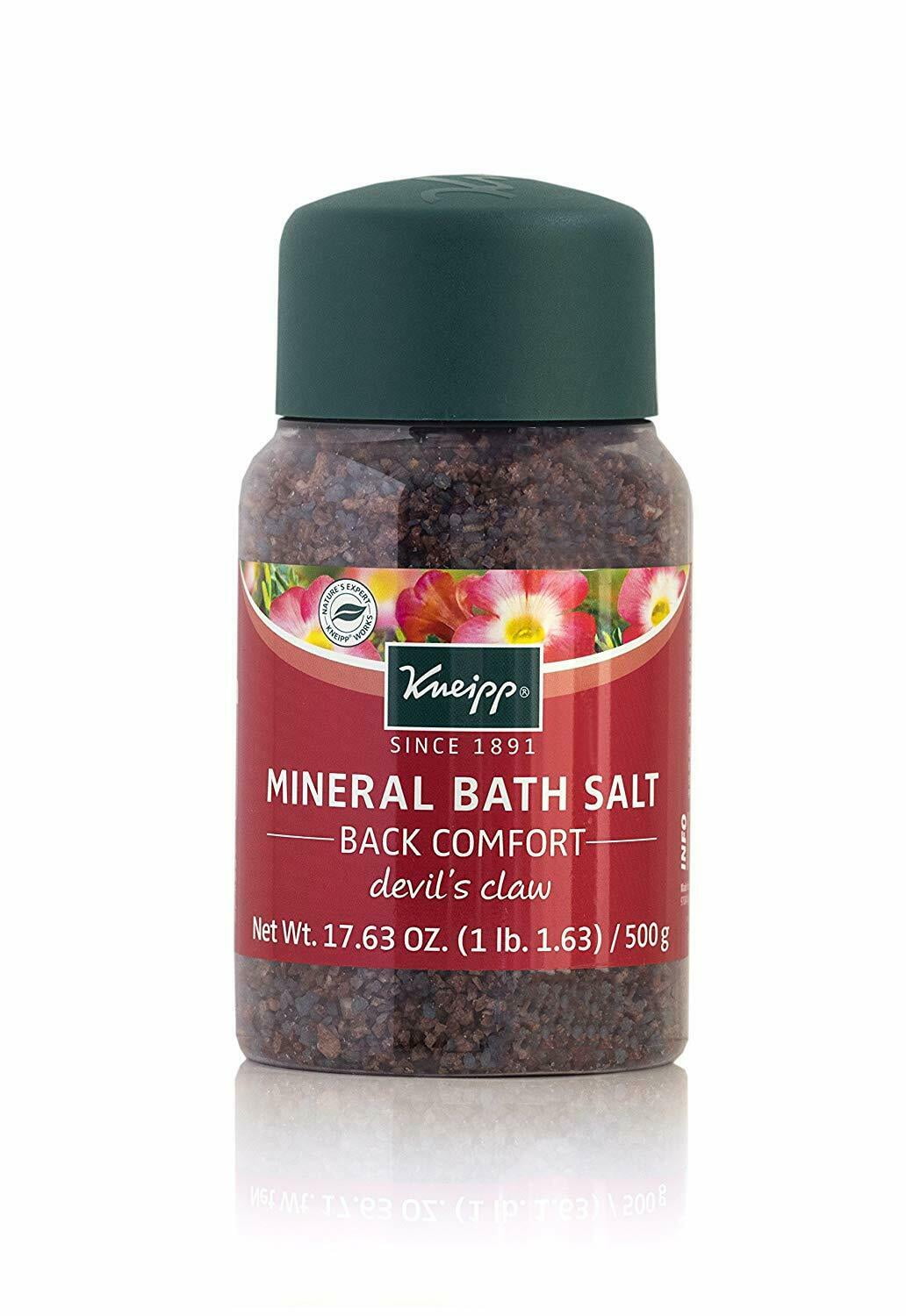Kneipp Mineral Bath Salt Back Comfort Devils Claw, 17.63 oz