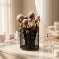 thumbnail image 4 of Taicans Metal Mesh Pen Holder,Round Pencil Cup Desk Organizer,5.2x6in Stationery Storage Basket for Office,Home,Makeup Brushes,1PCS, 4 of 7