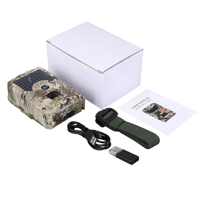 Night Vision Camera 1080P Camera Outdoor Sports Night View Quick Trigger Speed 12MP Trail Camera With 120° Wide Angle ,Lightweight Compact