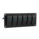 thumbnail image 2 of VOBOR Panel De Interruptor Basculante, Panel De Interruptor Basculante LED De 12-24 V Y 6 Bandas Para Coche, RV, Barco, Yate, Marino(Verde), 2 of 11