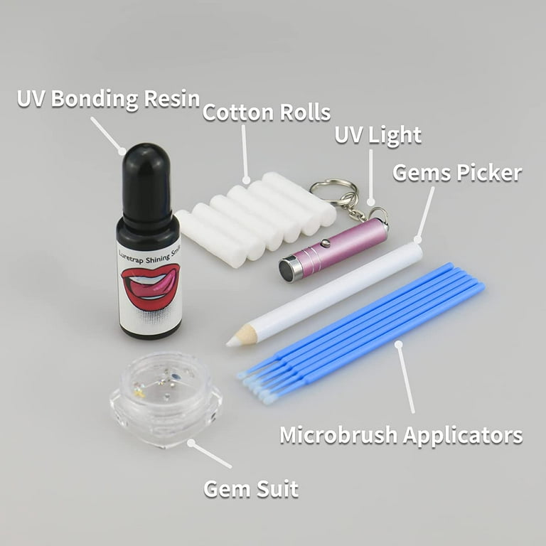 Diy Dental Gemstone Kit With Light Curing And Glue, 20 Tiktok Jewelry  Starter Kit