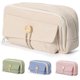 thumbnail image 4 of Estuche para Lapices, Lapiceras Escolares de Gran Capacidad con 4 Compartimentos, Pencil Case para Escolar, Oficina, Trabajo (Beige), 4 of 4