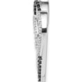 thumbnail image 2 of 14K White Gold Black And Diamond Entwined Heart Chain Slide Made In India pm4919-040-wa, 2 of 5