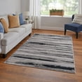 thumbnail image 2 of Feizy Micah Modern Abstract, Silver/Gray/Black, 10' x 13'2" Area Rug Easy Care Stain Resistant Fade Resistant Industrial Floor Rug for Living room Bedroom, 2 of 9