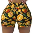thumbnail image 2 of Susaid Tangerine Print Intensify Workout Shorts for Women Seamless Scrunch Short Gym Yoga Running Sport Active Exercise Fitness Shorts-XX-Large, 2 of 8