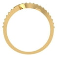 thumbnail image 5 of 0.21 ct Brilliant Round Cut Synthetic Moissanite 18K Yellow Gold Stackable Band SZ 5.75, 5 of 6