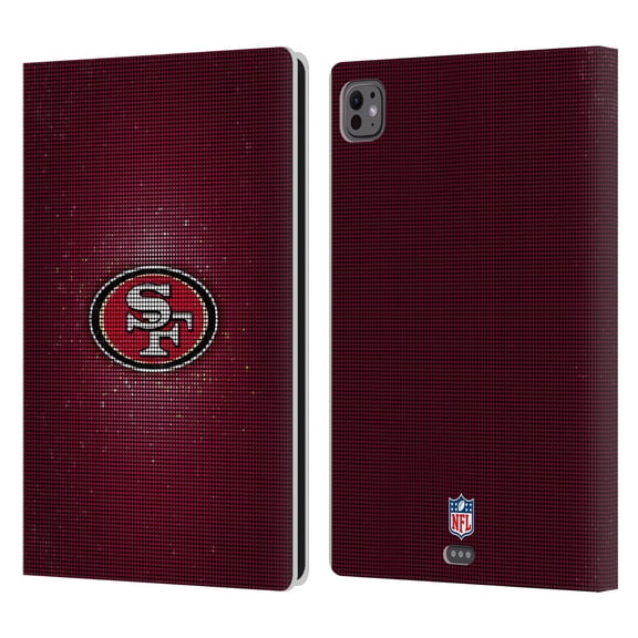 Head Case Designs NFL San Francisco 49ers Artwork LED Leather Book Wallet Case Cover For Apple iPad Pro 11 M4 2024
