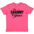thumbnail image 3 of Inktastic Breast Cancer Awareness My Grammy is a Fighter Youth T-Shirt, 3 of 5