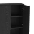 thumbnail image 6 of Rivington Modern Bookcase Cabinet in Black (5-Shelf) - Set of 3, 6 of 12