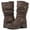 Brown-21YY08, variant on GLOBALWIN Mid Calf Dress Boots for Women Biker Boots Women Brown 11M