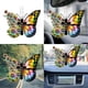 thumbnail image 5 of Colgante de mariposa con diseño de cordón y letra de flor para espejo retrovisor de coche, decoración de mariposa para coche B, 5 of 5