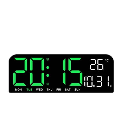 DESIGNICE 2026 New Alarm Clock Voice Controlled Digital Clock Flexible Wall Clock with Snooze & Multi Alarm Functions for Bedrooms Offices Kitchens Living Rooms Morning Routines Time Management.
