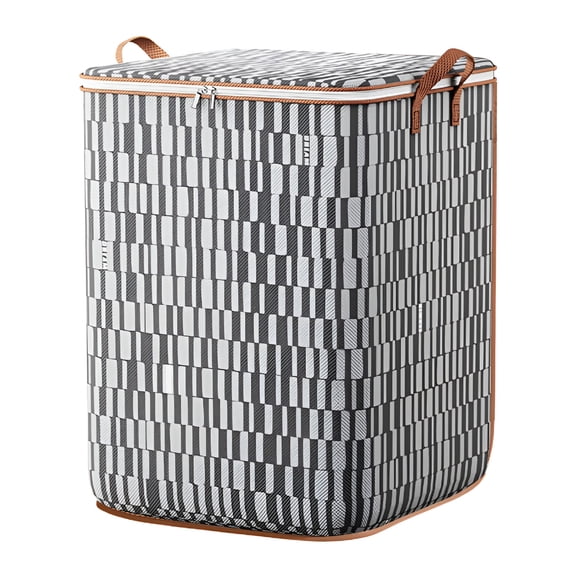 XIBUFE Large Collapsible Fabric Bins With Lids Storage Bins For Closet Dorm Essentials