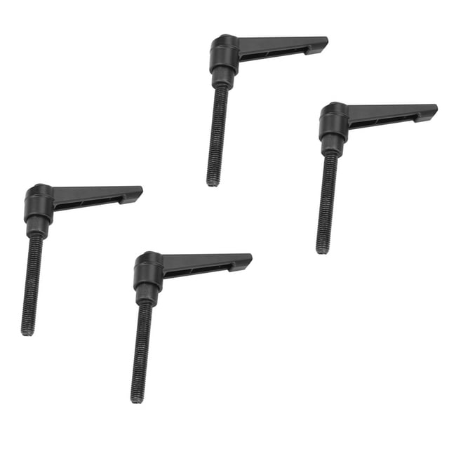 PCS Alliage de Zinc Boutons de Machine Poignée de Fixation Réglable avec Exécution Exquise, Filetage Mâle M8, pour Machine-Outil, Équipement de Soudage, Noir