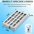 thumbnail image 3 of AMI PARTS W10311524 Refrigerator Air Filter Replacement for W10311524 AIR1, Fresh Flow Fridge Air Filter, 3 of 7