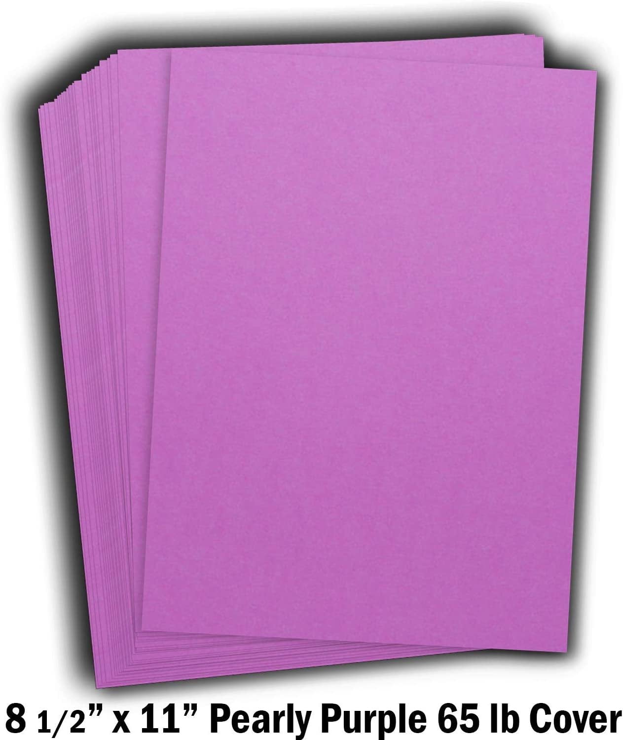 Hamilco Colored Cardstock Scrapbook Paper 8.5 x 11 Soft Purple Color Card  Stock Paper 50 Pack 