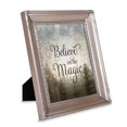 thumbnail image 1 of Cottage Garden Believe In Magic Grey 8 x 10 Rope Trim Wall Table Top Photo Frame, 1 of 2