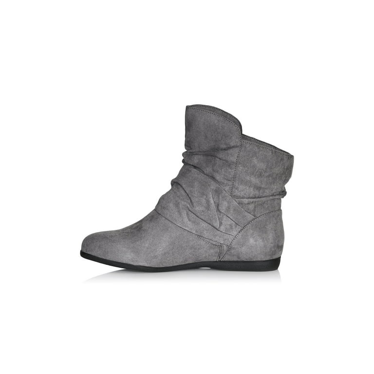 Cloudwalkers Women s Plus Size Serena Ankle Boot Round Toe Slip On