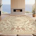 thumbnail image 2 of Design&I 8'x10' Washable Area Rug Large Vintage Boho Distressed Ornate Frame Oversized Border Extra Flowing for Dining Room, Office, Lounge, Snag-Free, 2 of 7