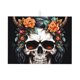 thumbnail image 1 of Fotbe Flower Horn Skull Alfombrilla de Secado para Cocina con Estampado, 18x24 Pulgadas, 1 of 7