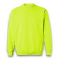 thumbnail image 3 of Gildan High Visibility Crewneck Sweatshirt | Heavy Blend Hi Vis Safety Green Sweater Crafted 8 oz 50/50 Cotton/Polyester, Size XL, Pack of 4, 3 of 6