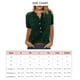 thumbnail image 4 of Camisa de mujer Top Tee Cuello redondo Casual Manga corta Blusa de poliéster para primavera verano Tipo 5 S, 4 of 4