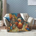 thumbnail image 6 of Thanksgiving Blanket Pumpkin and Turkey Flannel Blanket Soft Cozy Throw Blankets for Bed Sofa Couch Office Travel All Season 80"X60", 6 of 8