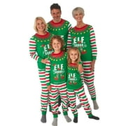 COUTEXYI Christmas Parent-Child Nightclothes, Pajamas, Family Matching Set Striped Elf Printed Baby Unisex Romper