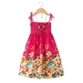 thumbnail image 1 of Qudderr Robe d'Été 1-10T pour Fille Robe de Plage Dos Nu pour Enfants Robe Décontractée Cami Hawaïenne de Vacances pour Filles, 1 of 9