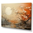 thumbnail image 2 of Designart "Tangerine Twilight Landscape With The Moon" Moon Canvas Prints, 2 of 7