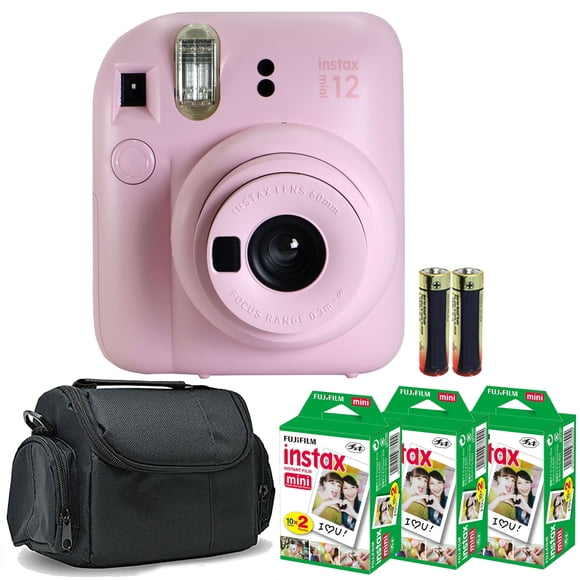 Cámara de película instantánea Fujifilm Instax Mini 12 (rosa flor)