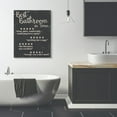 thumbnail image 2 of Stupell Industries Best Bathroom Five Star Black Funny Word Design Canvas Wall Art by Daphne Polselli, 2 of 6