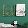 thumbnail image 2 of Wall Mounted Bookshelf Door Hanging Organizers Wall Magazine Book Shelves Hanging Wall Files Wire Wall Book Rack-A, 2 of 7