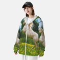 thumbnail image 3 of Balery Horse Rearing Up In The Field Men's Women's UPF 50+ Sun Protection Lightweight Hoodie Performance Long Sleeve Shirt for Fishing Running-Large, 3 of 7
