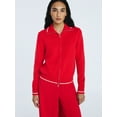thumbnail image 2 of Free Assembly Women's Zip Front Sweater with Long Sleeves, Midweight, Sizes XS-XXL, 2 of 7