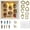 White, variant on DIY Mini Museum Shadow Box Kit with 8 Tiny Gold Frames & 8 Mini Figurines, 2 LED Lights - Silhouette Display for Wallet-Size Photos & Small Crafts, Gift for Her, 10x10x1.9 Inch (White)