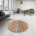 thumbnail image 4 of Ahgly Company Machine Washable Indoor Rectangle Abstract Chestnut Red Area Rugs, 3' x 5', 4 of 7