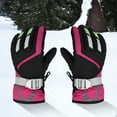 thumbnail image 3 of TERGAYEE Kids Winter Gloves Snow Ski,Boys Girls Warm Waterproof Windproof Cold Weather Thermal Fleece Anti Slip Mittens for Skiing Snowboard Outdoor Sport, 3 of 4