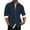 Navy, variant on AIEOTT Lightweight Long Sleeve Shirt Men Casual Button Down Shirts with Pockets Turn Down Collar Shirt Breathable Cotton Shirts
