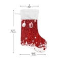 thumbnail image 3 of Ryvnso Christmas Stockings Christmas Balls Snowflake 17.7" Large Stocking Decoration 2 Pack, 3 of 7