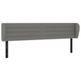 thumbnail image 6 of vidaXL Headboard with Ears Dark Gray 79.9"x9.1"x46.5"/50.4" Fabric, 6 of 35