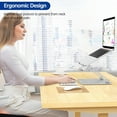 thumbnail image 2 of LS Aluminum Laptop Stand Ergonomic Adjustable Notebook Tablet Stand Riser Holder Computer Stand Compatible with Air Pro Dell HP Lenovo More Laptops (), 2 of 7