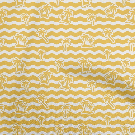 oneOone Viscose Jersey Yellow Fabric Tropical Floral Fabric For Sewing Printed Craft Fabric By The Yard 60 Inch Wide