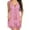 ZS-Pink, variant on Tosmy Lingerie For Women Lace Chemise Nightgown Sleepwear V Neck Full Slip Lingerie Sleep Dress