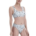 thumbnail image 2 of Daiia Dock Rudder printed 2 piece Swimsuit Bikinis for Women High Waisted Racerback Bathing Suits Summer Tummy Control Scoop Neck Swimwear-Large, 2 of 8