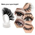 thumbnail image 3 of 5 Paires de Faux Cils 3D Faux Cils Bande Invisible Naturelle Longue Épaisse Croisée Cils Noirs Bande Complète Réutilisable, 3 of 6