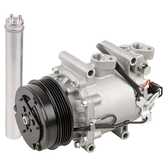 AC Compressor & A/C Drier For Honda Fit 2009 2010 2011 2012 2013 - BuyAutoParts
